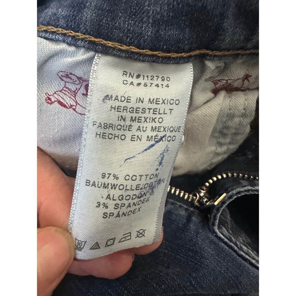 True Religion Women's Straight Leg Dark Wash Denim Jeans Size‎ 32 - Picture 10 of 13